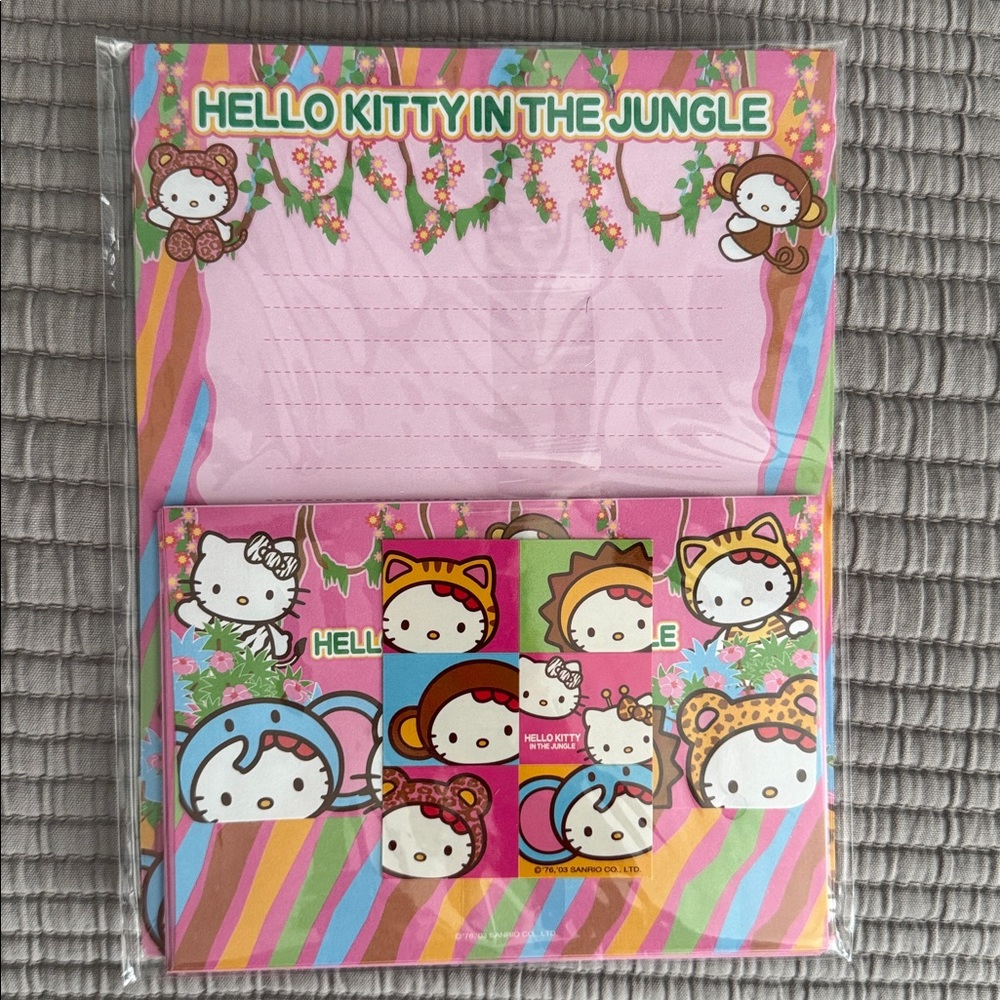 Sanrio Hello Kitty In The Jungle Stationery NEW